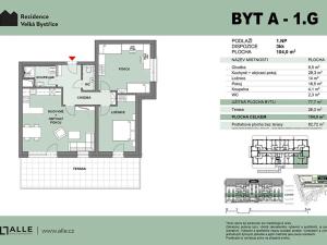 Prodej bytu 3+kk, Velká Bystřice, 78 m2