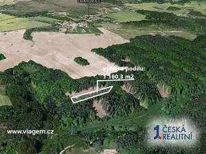 Prodej podílu lesa, Chářovice, 1160 m2