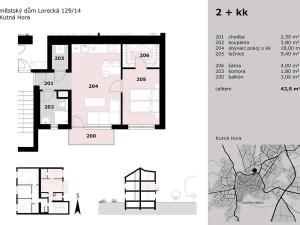 Prodej bytu 2+kk, Kutná Hora, Lorecká, 43 m2