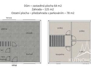 Prodej rodinného domu, Tři Dvory, 128 m2