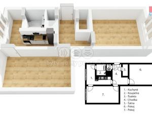 Prodej bytu 2+1, Ústí nad Labem - Severní Terasa, Větrná, 63 m2