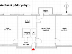 Prodej bytu 3+1, Trhové Sviny, Třebízského, 65 m2