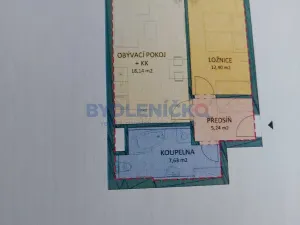 Pronájem bytu 2+kk, České Budějovice, U Lučního jezu, 50 m2