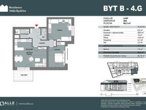 Prodej bytu 3+kk, Velká Bystřice, 78 m2