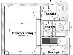 Pronájem bytu 1+1, Most, K. H. Borovského, 26 m2