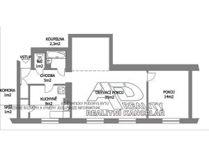 Pronájem bytu 2+1, České Budějovice, Generála Svobody, 70 m2