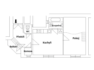 Pronájem bytu 1+1, Praha - Žižkov, Hartigova, 50 m2