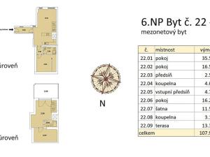 Pronájem bytu 3+kk, Praha - Vinohrady, Slezská, 95 m2