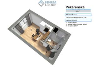 Prodej bytu 1+kk, České Budějovice, 22 m2