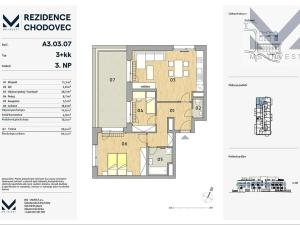 Prodej bytu 2+kk, Praha - Řeporyje, Jáchymovská, 43 m2