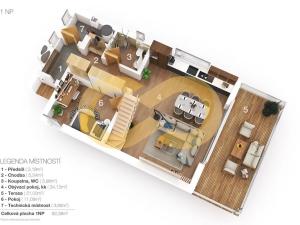 Prodej apartmánu, Horní Planá, Na Výsluní, 104 m2