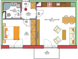 Prodej bytu 2+kk, Úsov, Školní, 48 m2