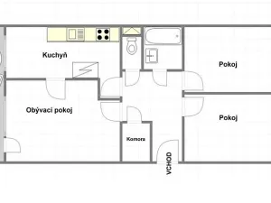 Pronájem bytu 3+1, Praha - Záběhlice, Dunická, 80 m2