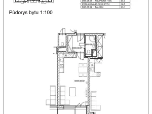 Pronájem bytu 1+kk, Pardubice, Pod Vinicí, 38 m2