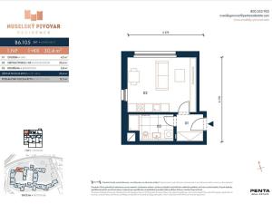 Prodej bytu 1+kk, Praha - Nusle, Bělehradská, 32 m2