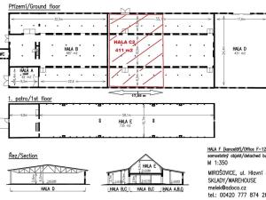 Pronájem skladu, Mirošovice, Hlavní, 480 m2