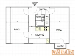 Pronájem bytu 2+1, Uherský Brod, Okružní, 51 m2