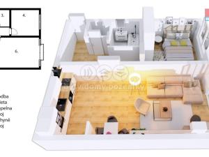 Prodej bytu 2+kk, Praha - Malá Strana, Újezd, 56 m2