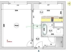 Pronájem bytu 1+1, Praha - Břevnov, Pod Královkou, 34 m2