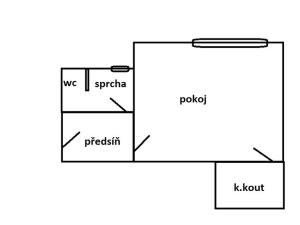 Pronájem bytu 1+kk, Teplice, Alejní, 31 m2