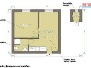 Pronájem bytu 2+kk, Plzeň - Východní Předměstí, Koterovská, 33 m2