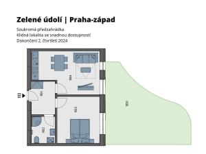 Prodej bytu 2+kk, Tuchoměřice, V Kněžívce, 42 m2