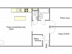 Pronájem bytu 3+kk, Praha - Záběhlice, Dunická, 80 m2