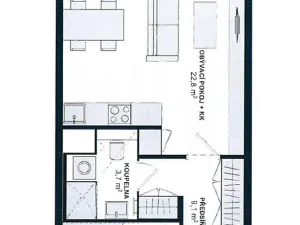 Pronájem bytu 2+kk, Praha - Horní Měcholupy, Milánská, 59 m2