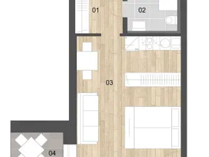 Prodej bytu 2+kk, Praha - Velká Chuchle, Na hvězdárně, 35 m2