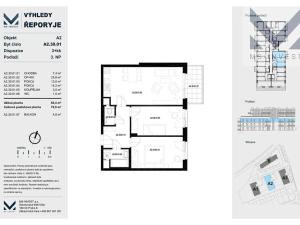 Prodej bytu 3+kk, Praha - Řeporyje, Jáchymovská, 65 m2