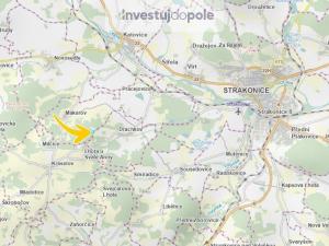 Prodej louky, Pracejovice - Makarov, 1384 m2