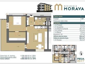 Prodej bytu 2+kk, Zábřeh, Leštinská, 56 m2