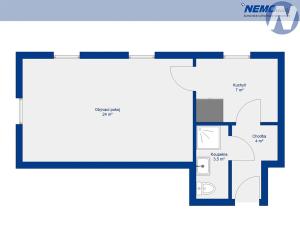 Prodej bytu 1+kk, Husinec, Komenského, 30 m2