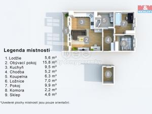 Prodej bytu 3+kk, Litoměřice, Kollárova, 56 m2