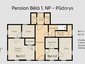 Prodej bytu 3+kk, Malonty, 68 m2