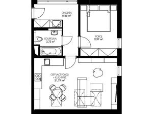 Prodej bytu 2+kk, Praha - Dubeč, 44 m2