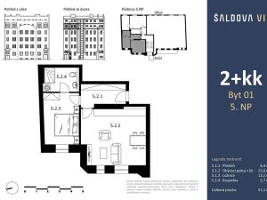 Prodej bytu 2+kk, Praha - Karlín, Šaldova, 58 m2