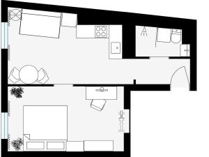 Prodej bytu 2+kk, Praha - Vršovice, Košická, 37 m2