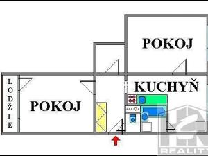 Prodej bytu 2+1, Jiřetín pod Bukovou, 61 m2