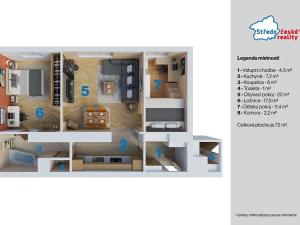 Prodej bytu 3+kk, Praha - Michle, Počátecká, 72 m2
