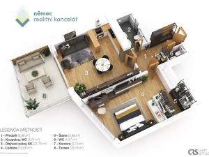 Prodej bytu 2+kk, Praha - Kobylisy, Klapkova, 86 m2