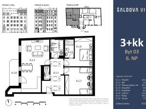 Prodej bytu 3+kk, Praha - Karlín, Šaldova, 98 m2