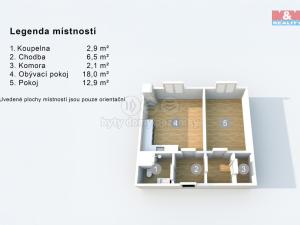Prodej bytu 2+kk, Teplice, Habrová, 43 m2