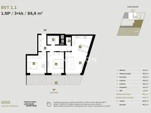 Prodej bytu 3+kk, Praha - Libeň, Zenklova, 84 m2