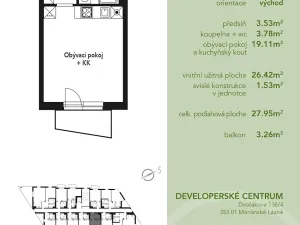 Prodej bytu 1+kk, Mariánské Lázně, Chebská, 28 m2