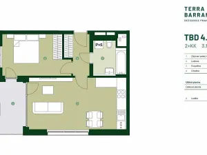 Prodej bytu 2+kk, Praha - Hlubočepy, Silurská, 53 m2