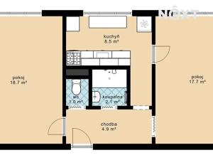 Prodej bytu 2+1, České Budějovice, U Malše, 53 m2