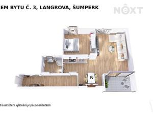 Pronájem bytu 2+kk, Šumperk, Langrova, 84 m2