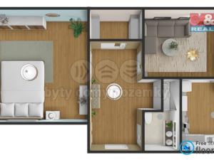 Prodej bytu 2+1, Nové Město na Moravě, Masarykova, 58 m2