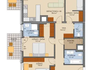 Prodej bytu 4+kk, Praha - Prosek, Prosecká, 106 m2